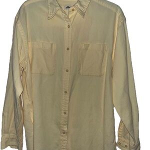 Eddie Bauer Women’s Long Sleeve Button Shirt Size S/P Yellow  C-4